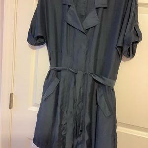 DKNY belted shirt dress